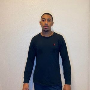 POLO Black Long Sleeve- XL